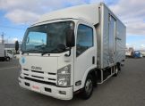 エルフ ワイドロングアルミバン ラッシング2段 格納パワーゲート付 高床 スムーサーEXの画像